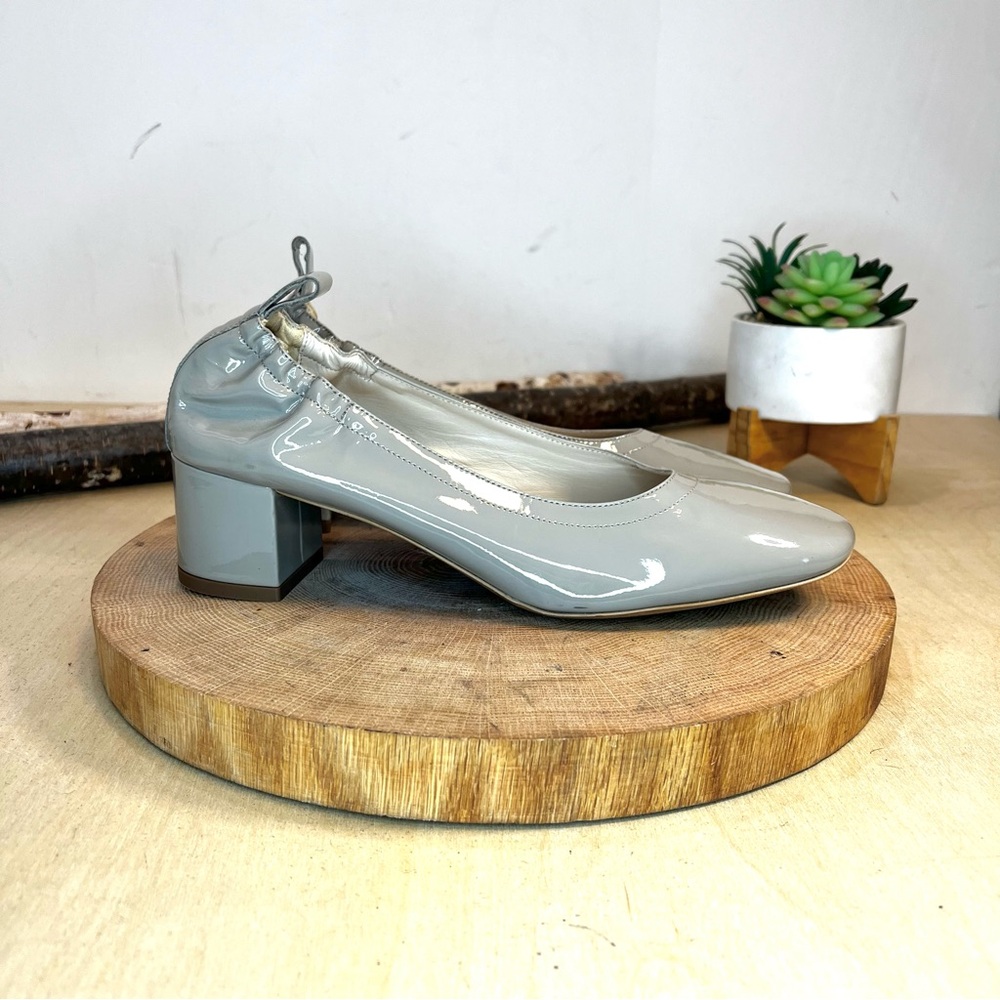 *Everlane | The Day Heel in Patent Grey Size 7.5